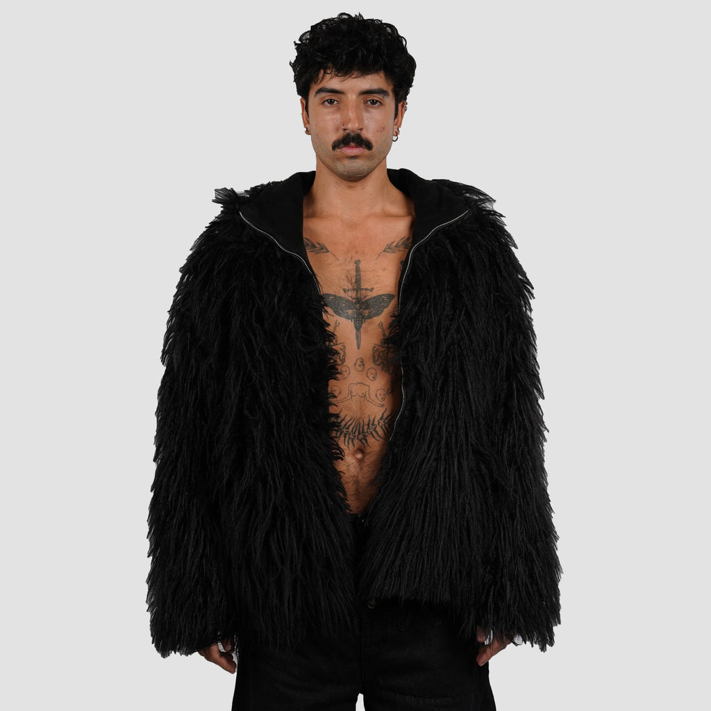 Black fur Jacket