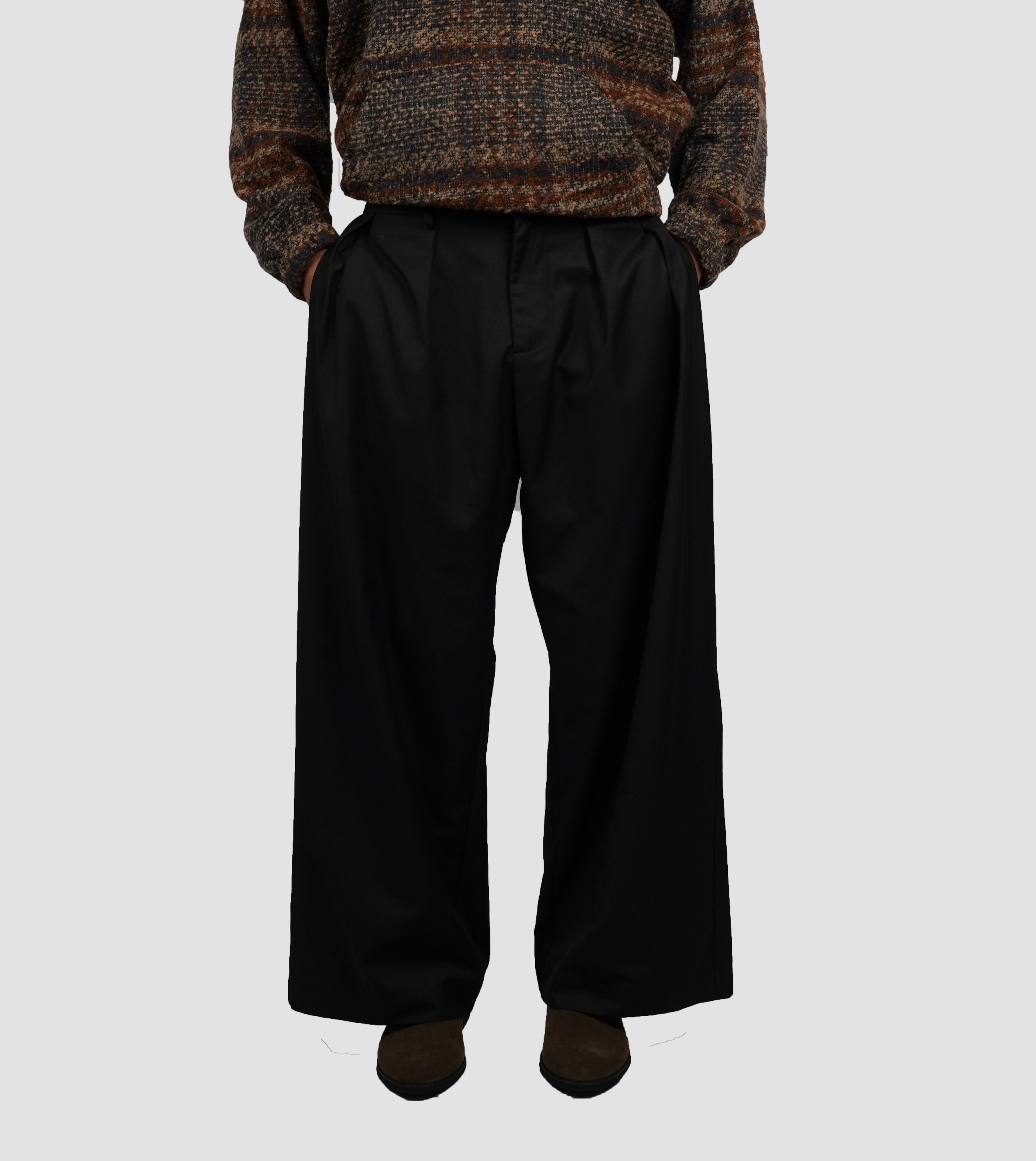 tailored pleated pants