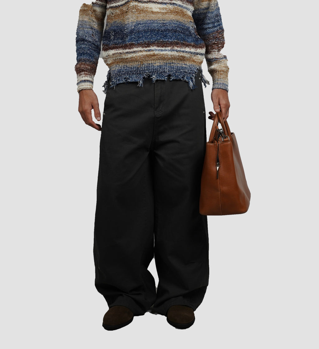 Charcoal baggy pants
