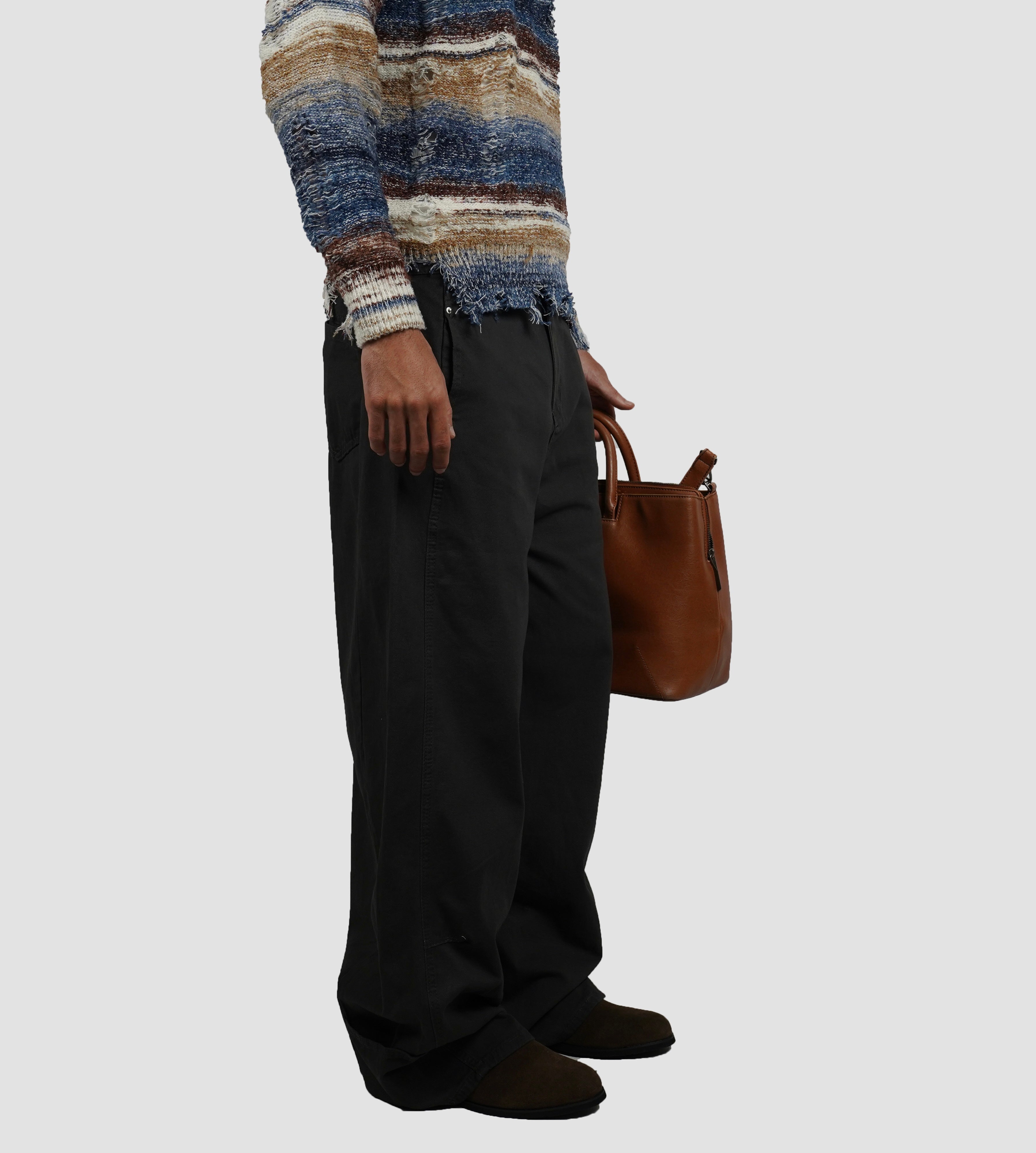 Charcoal baggy pants