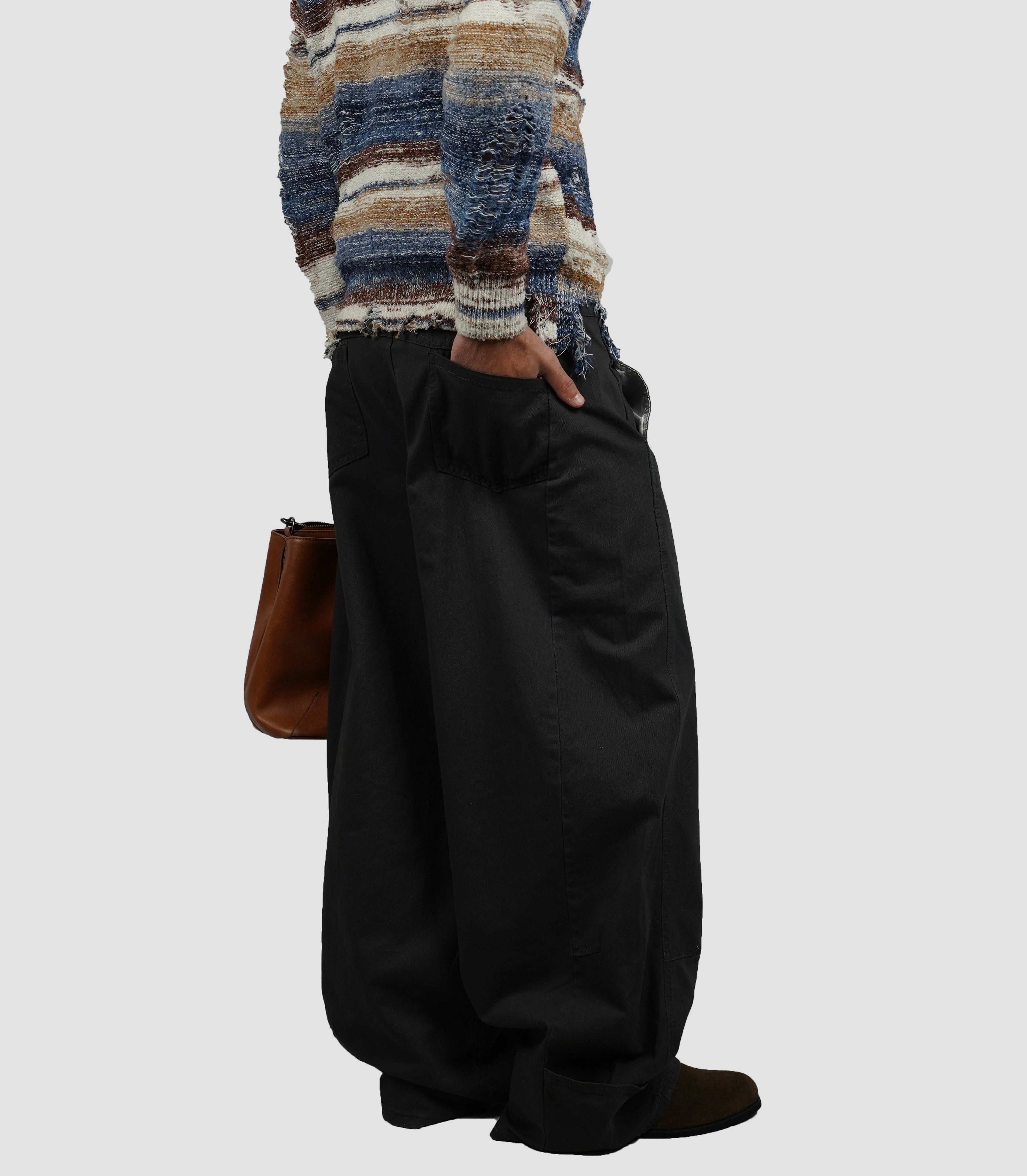 Charcoal baggy pants