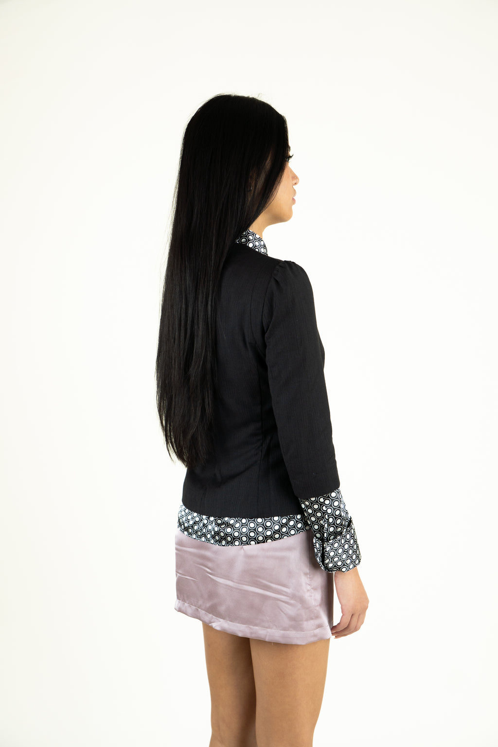 Victorian doll black blazer & longsleeve shirt