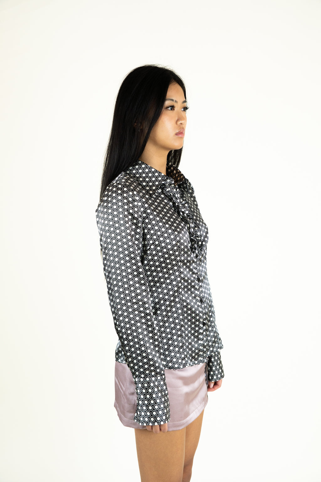 Victorian doll black blazer & longsleeve shirt