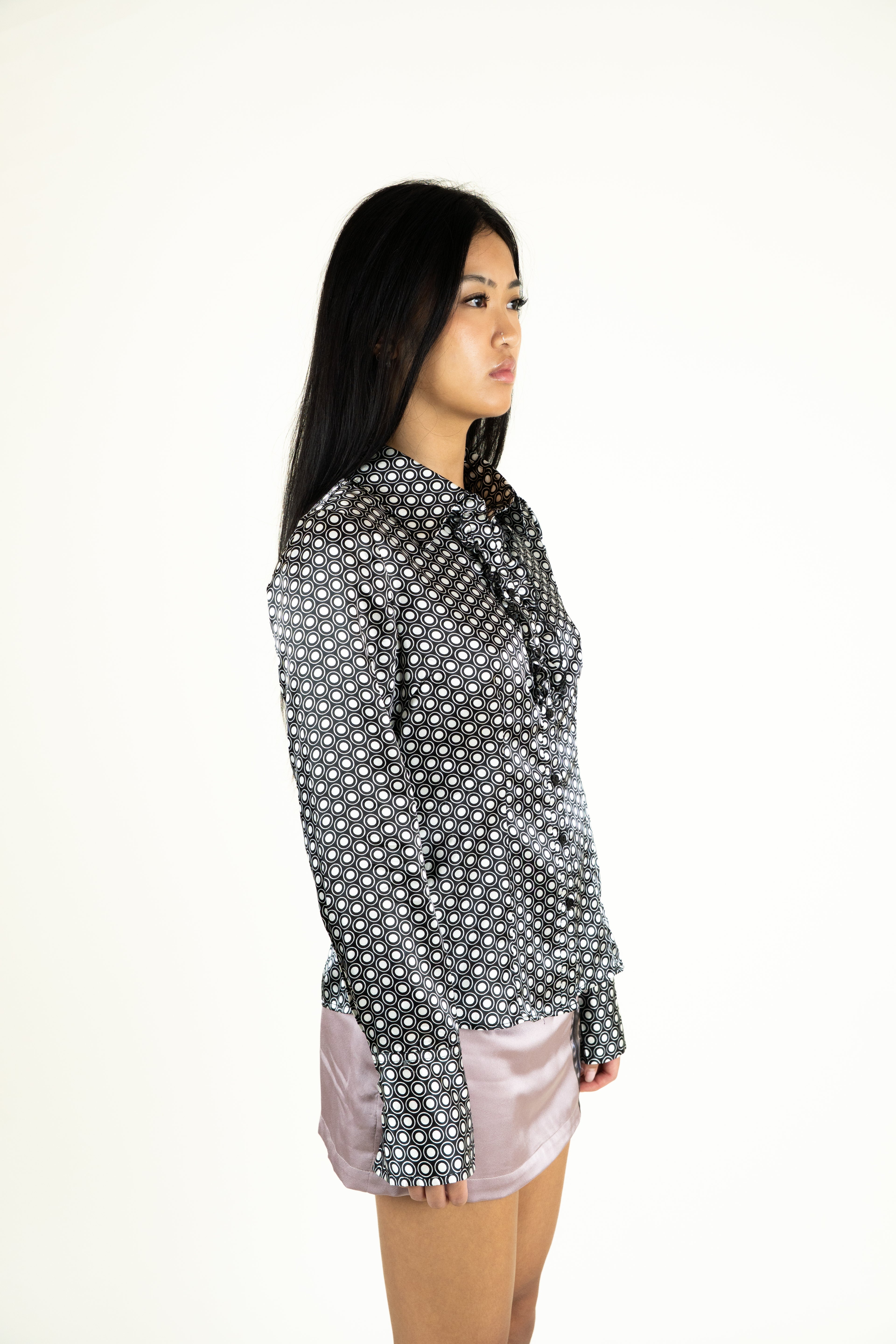 Victorian doll black blazer & longsleeve shirt