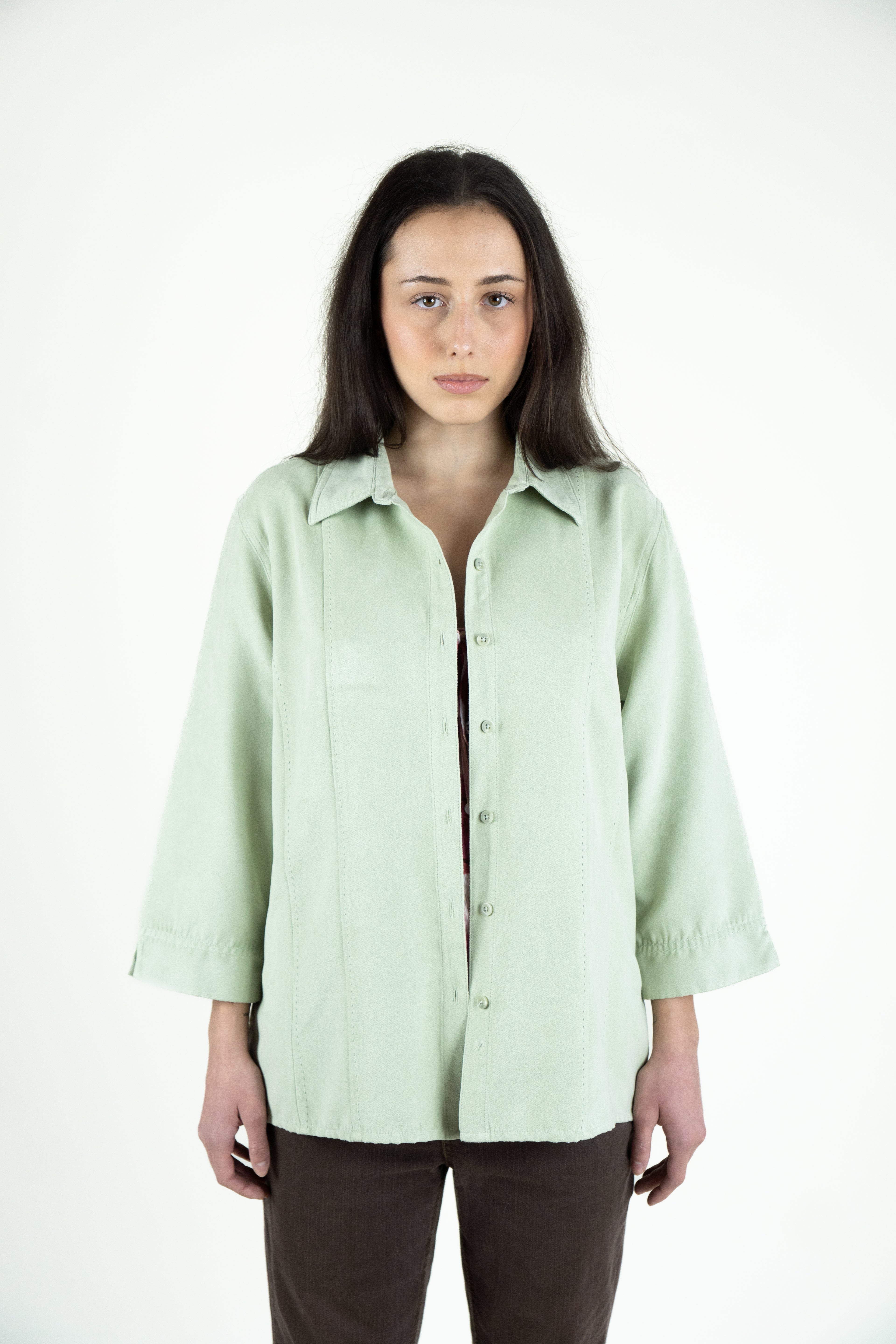 Sage Green utility shirt