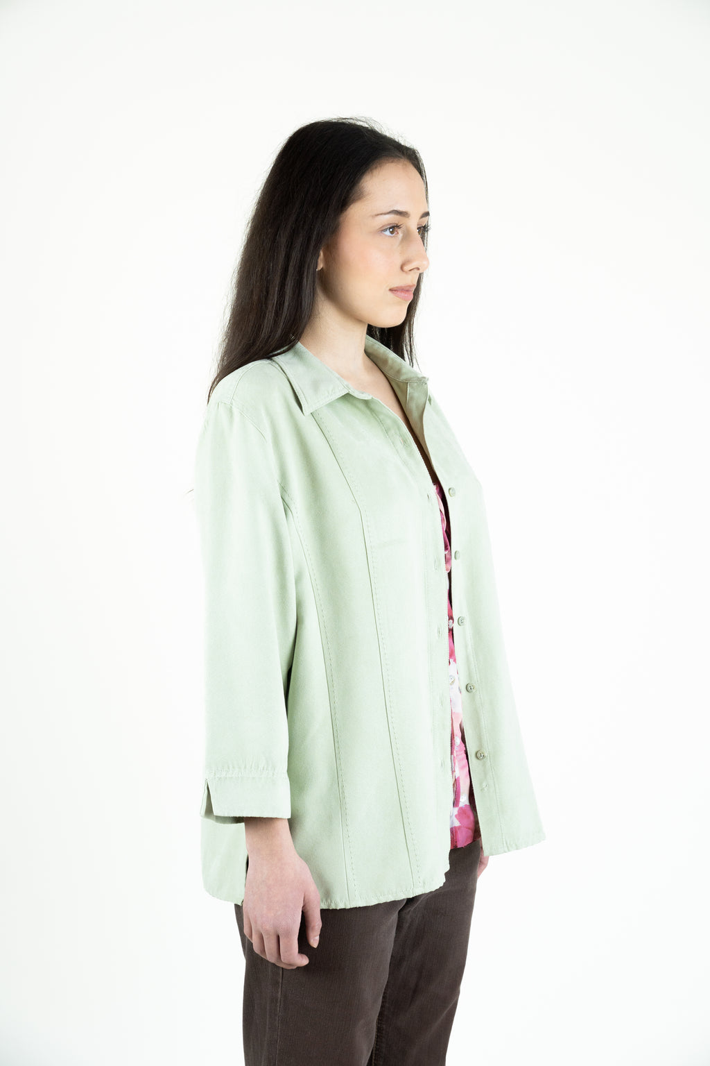 Sage Green utility shirt