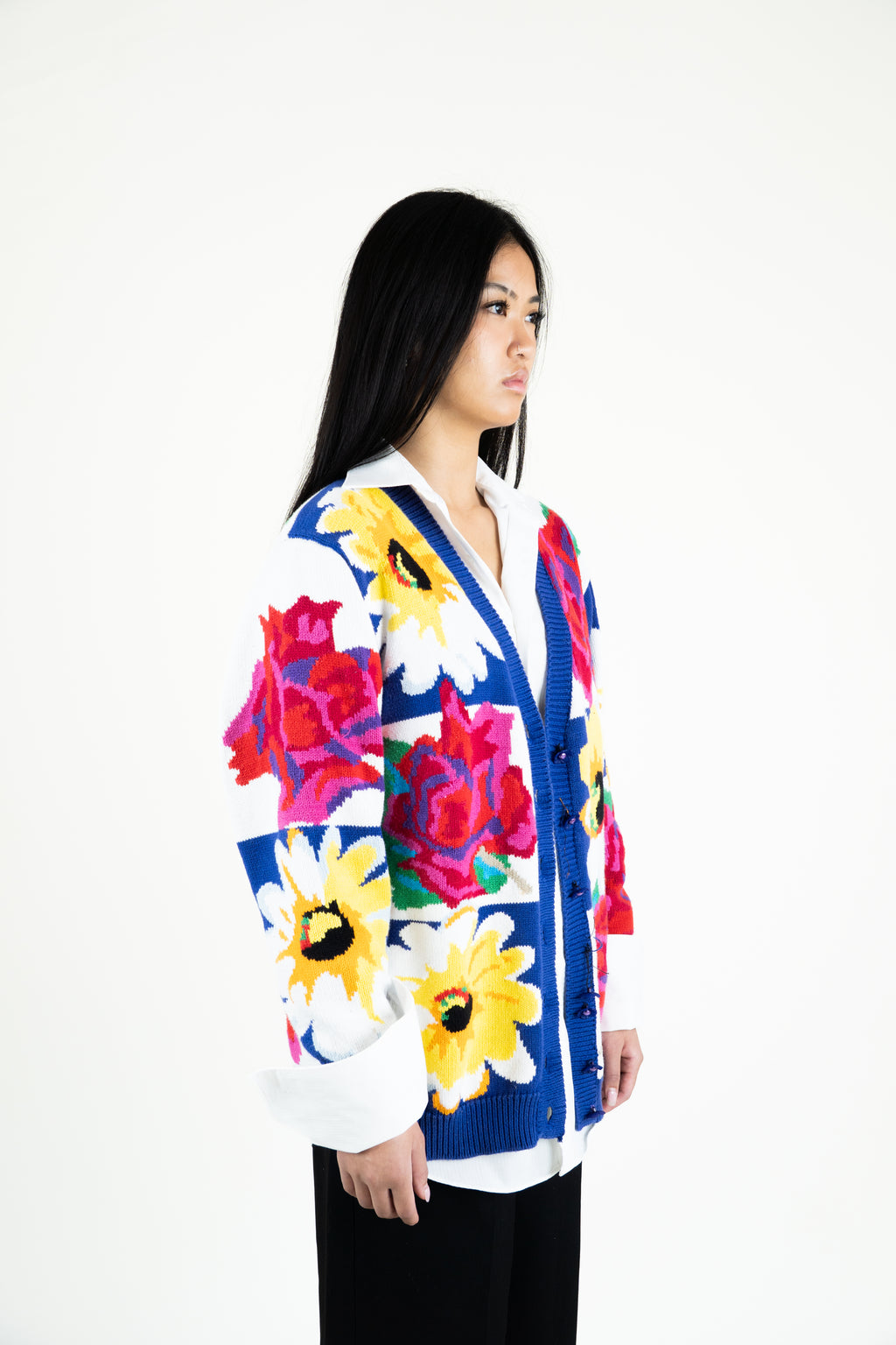 Sunflower rose cardigan