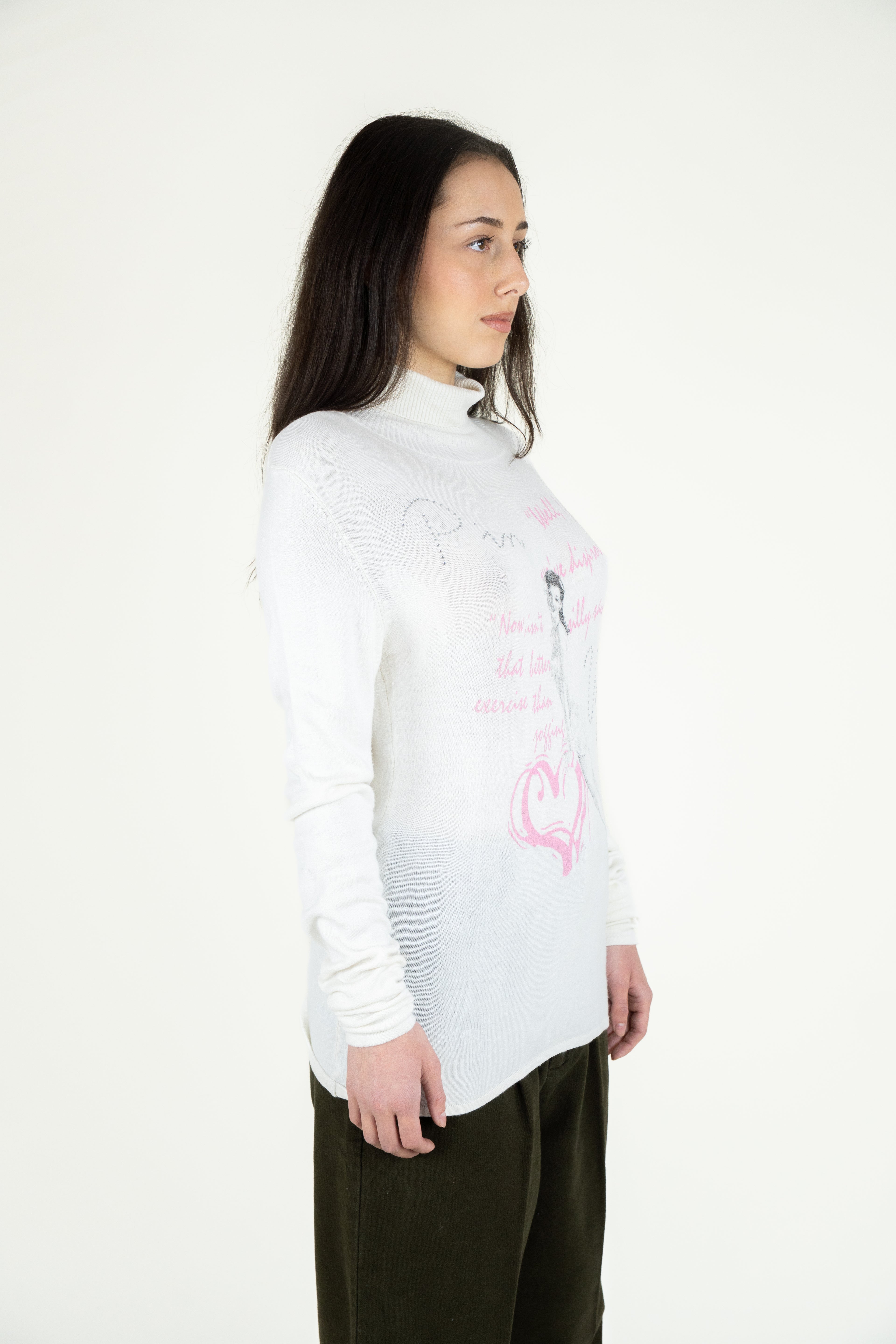 pin love turtleneck sweater
