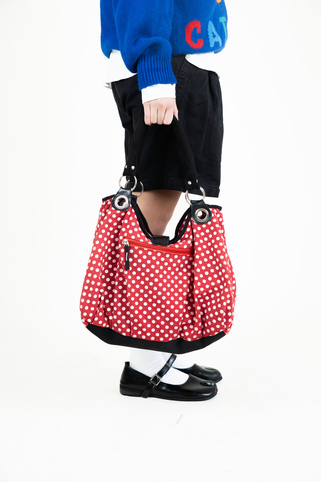 cherry polka dot bag
