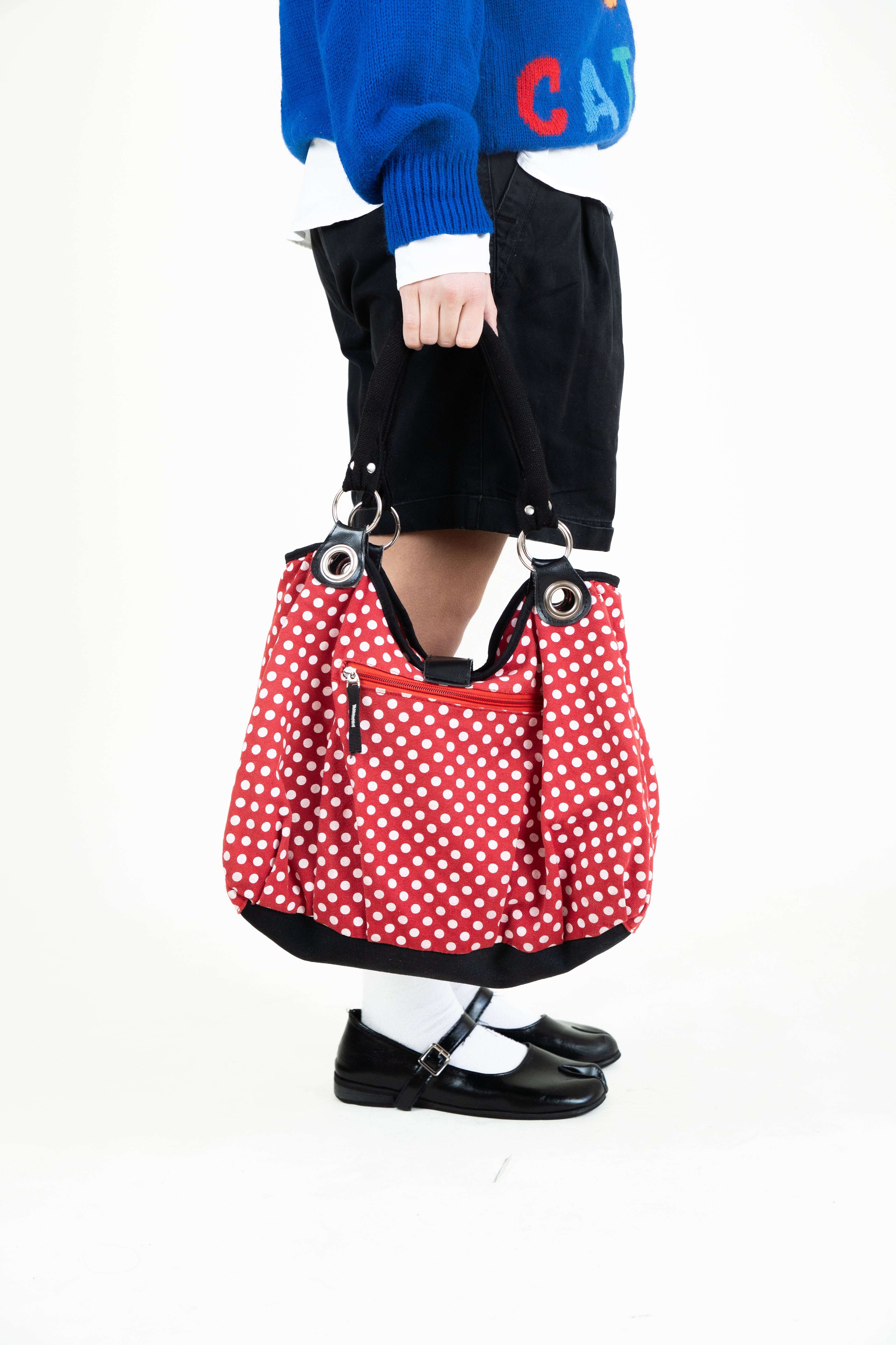 cherry polka dot bag