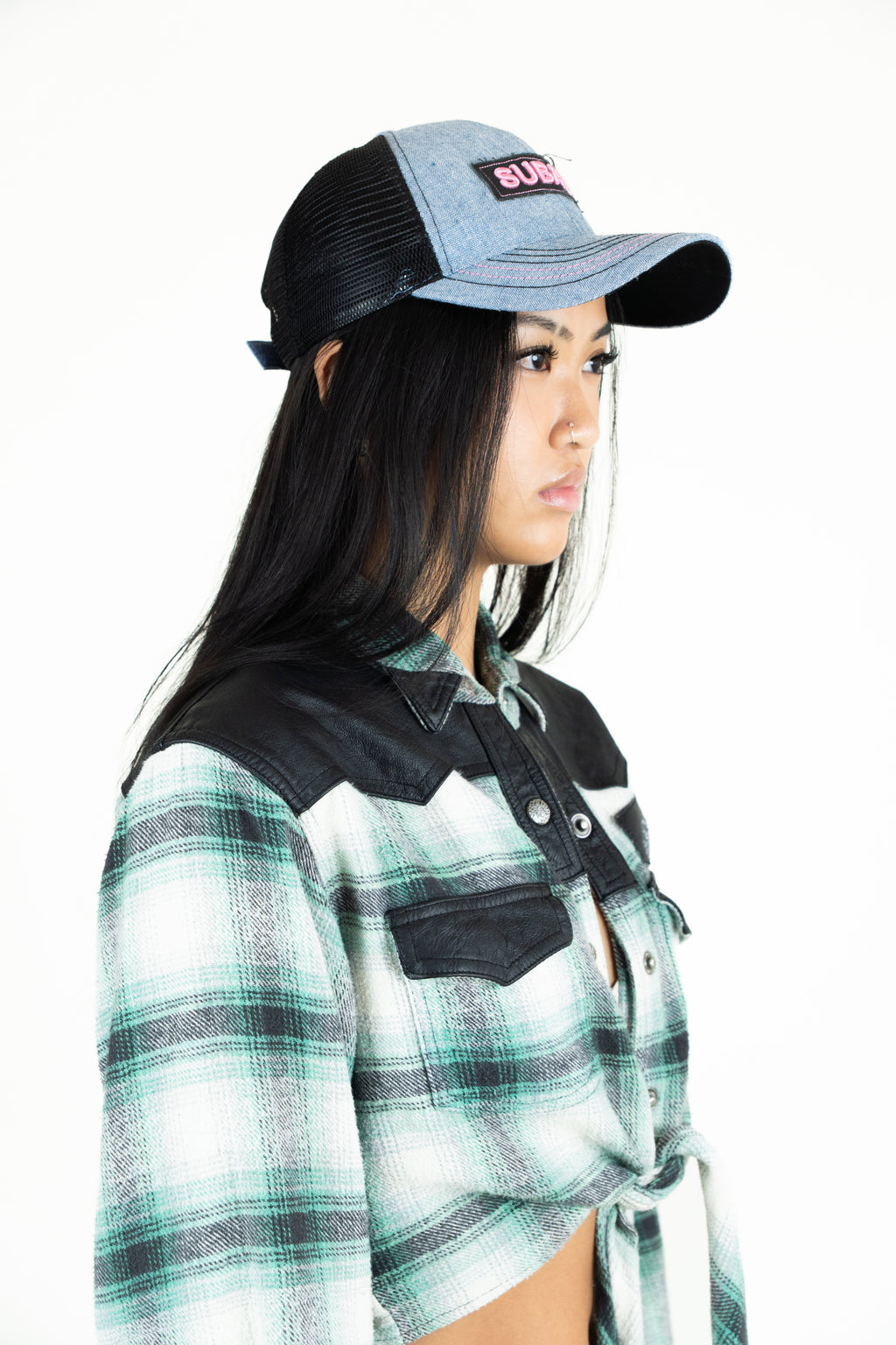 Easyriders checkered cropped shirt