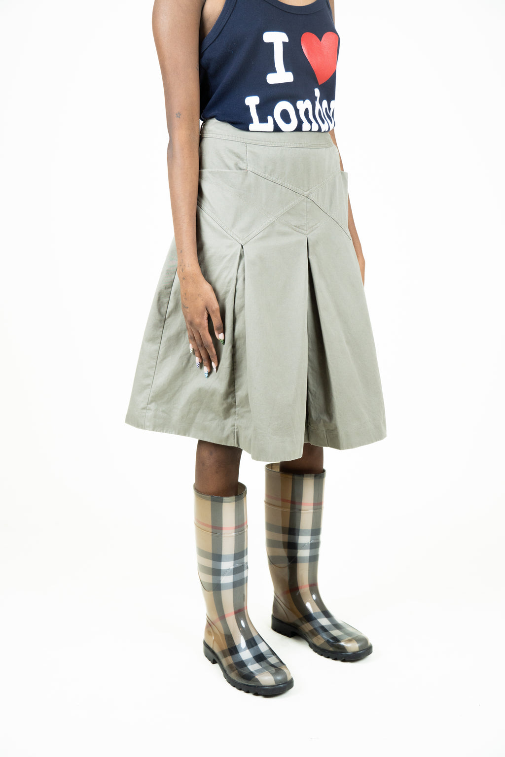 Khaki skirt