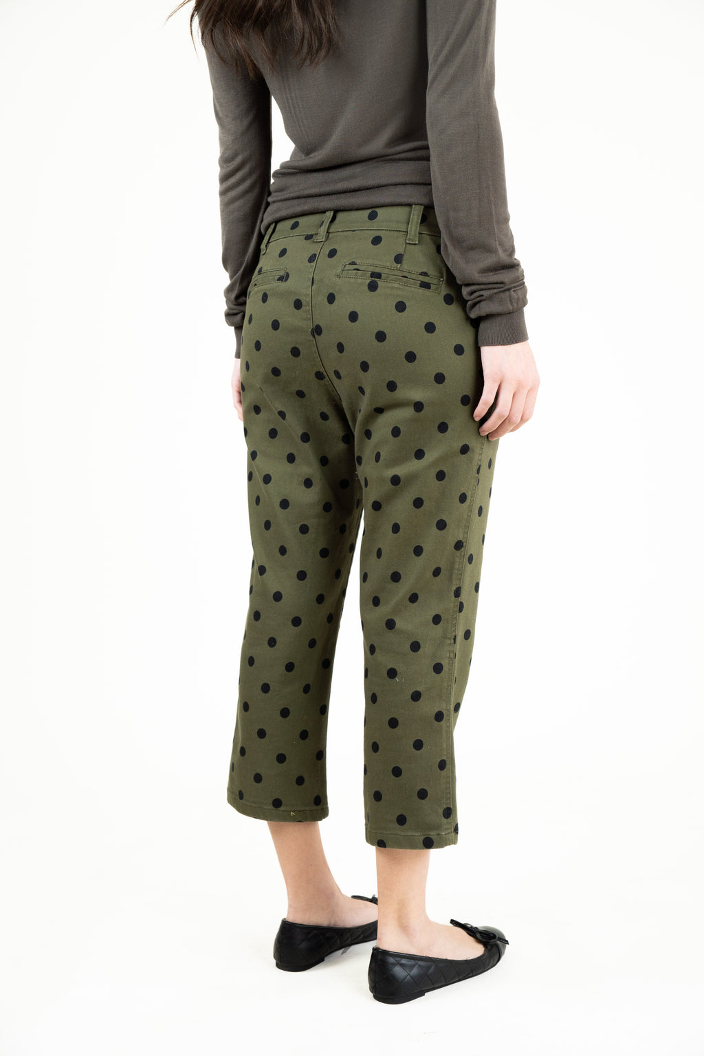 polka dot capri pants