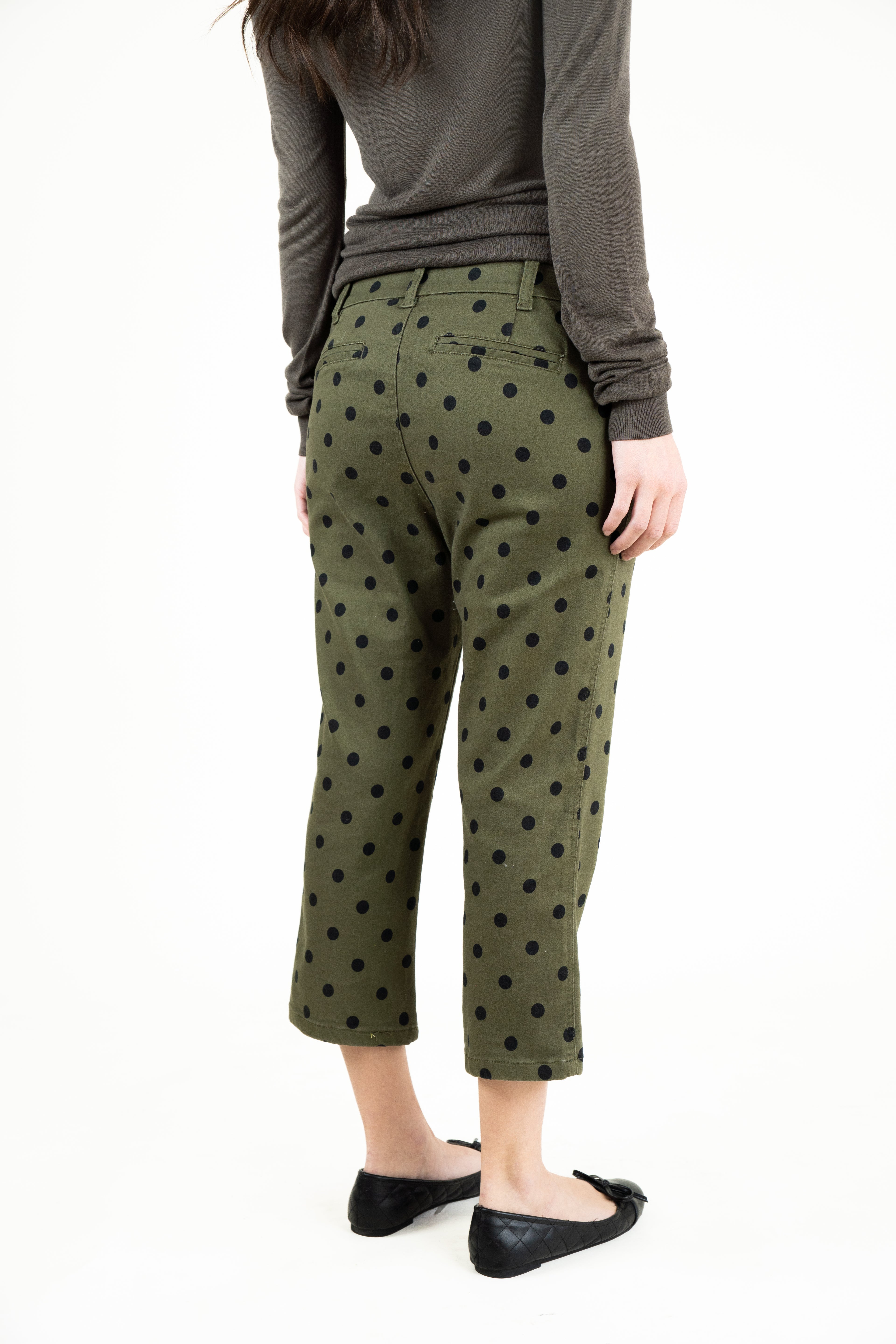 polka dot capri pants