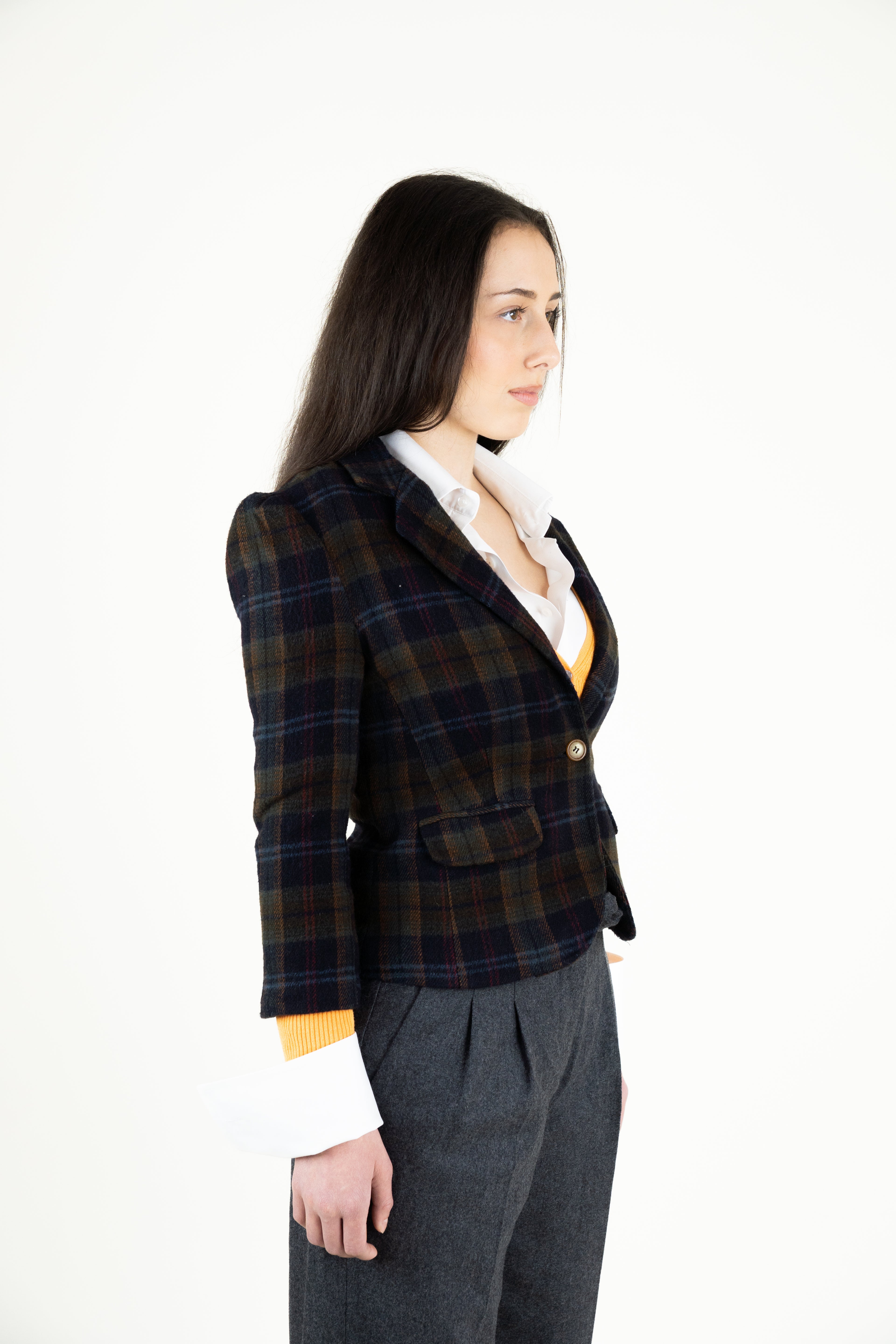 heritage plaid blazer