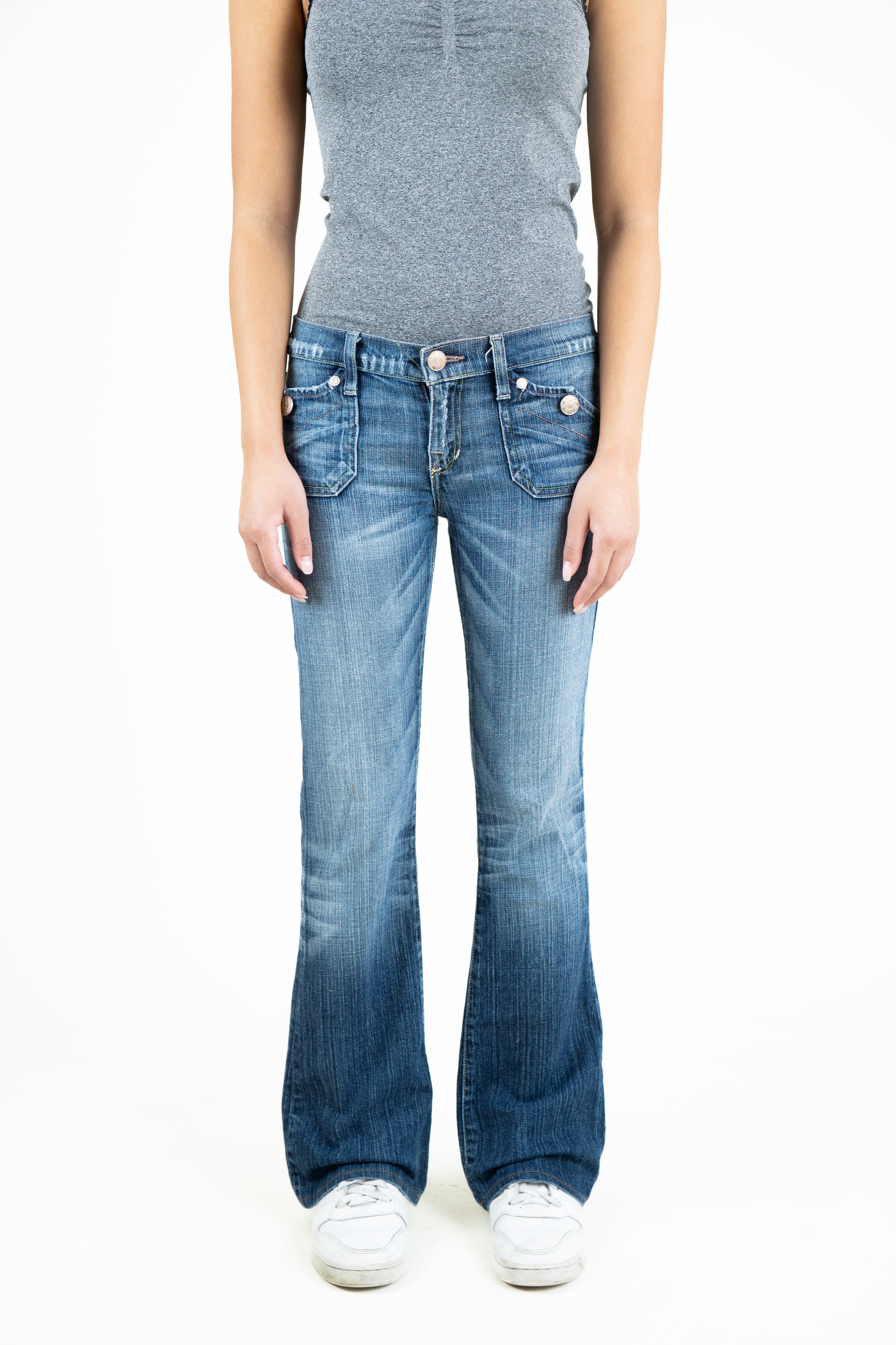 Low Rise Flare Jeans