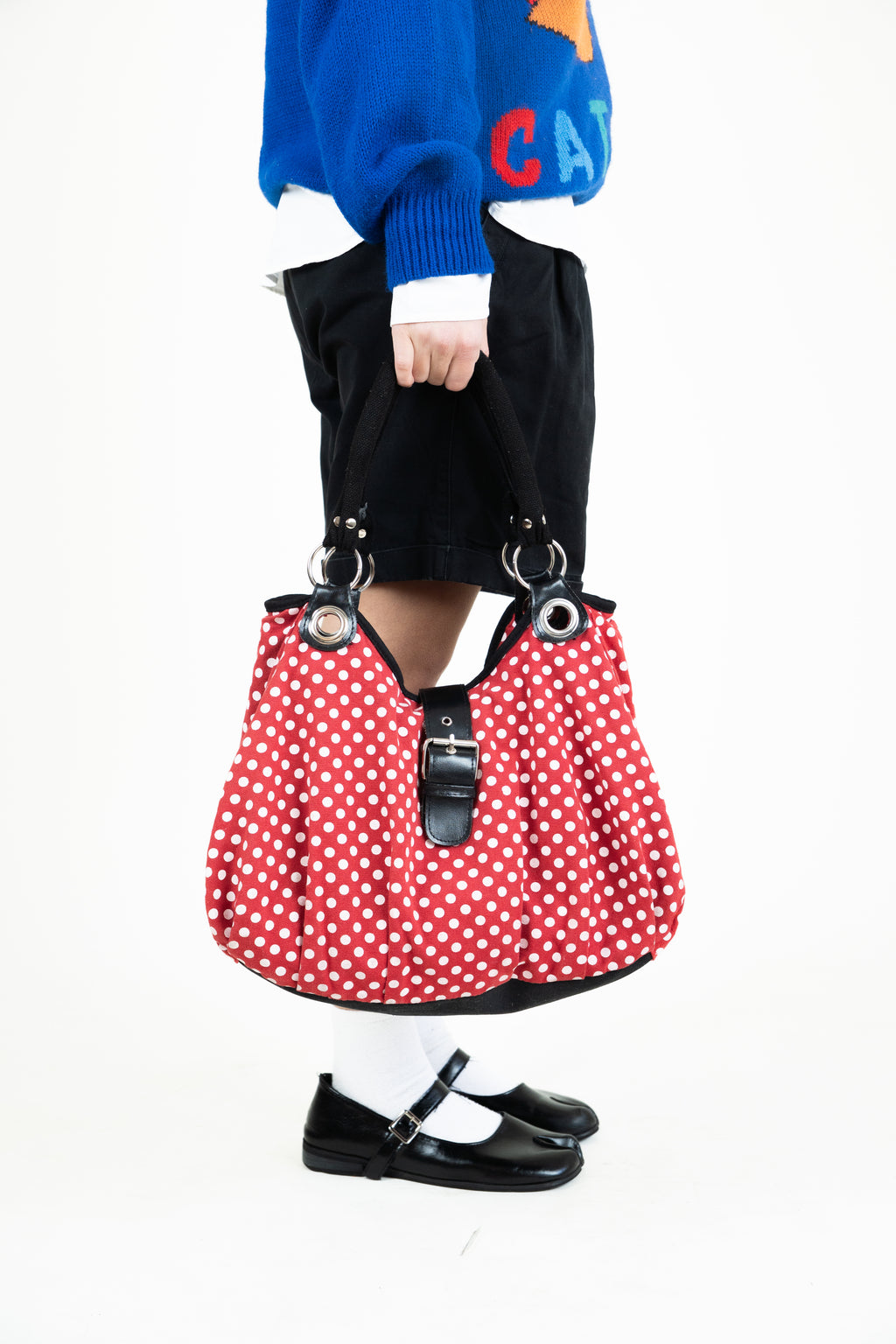 cherry polka dot bag
