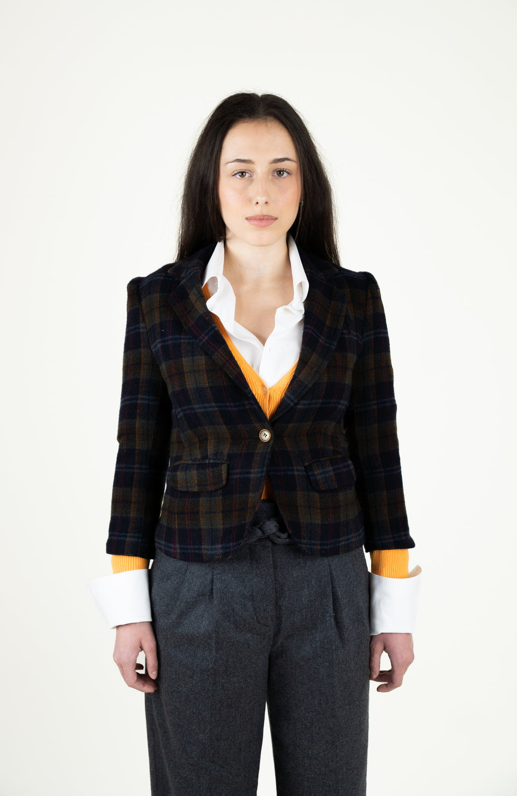 heritage plaid blazer