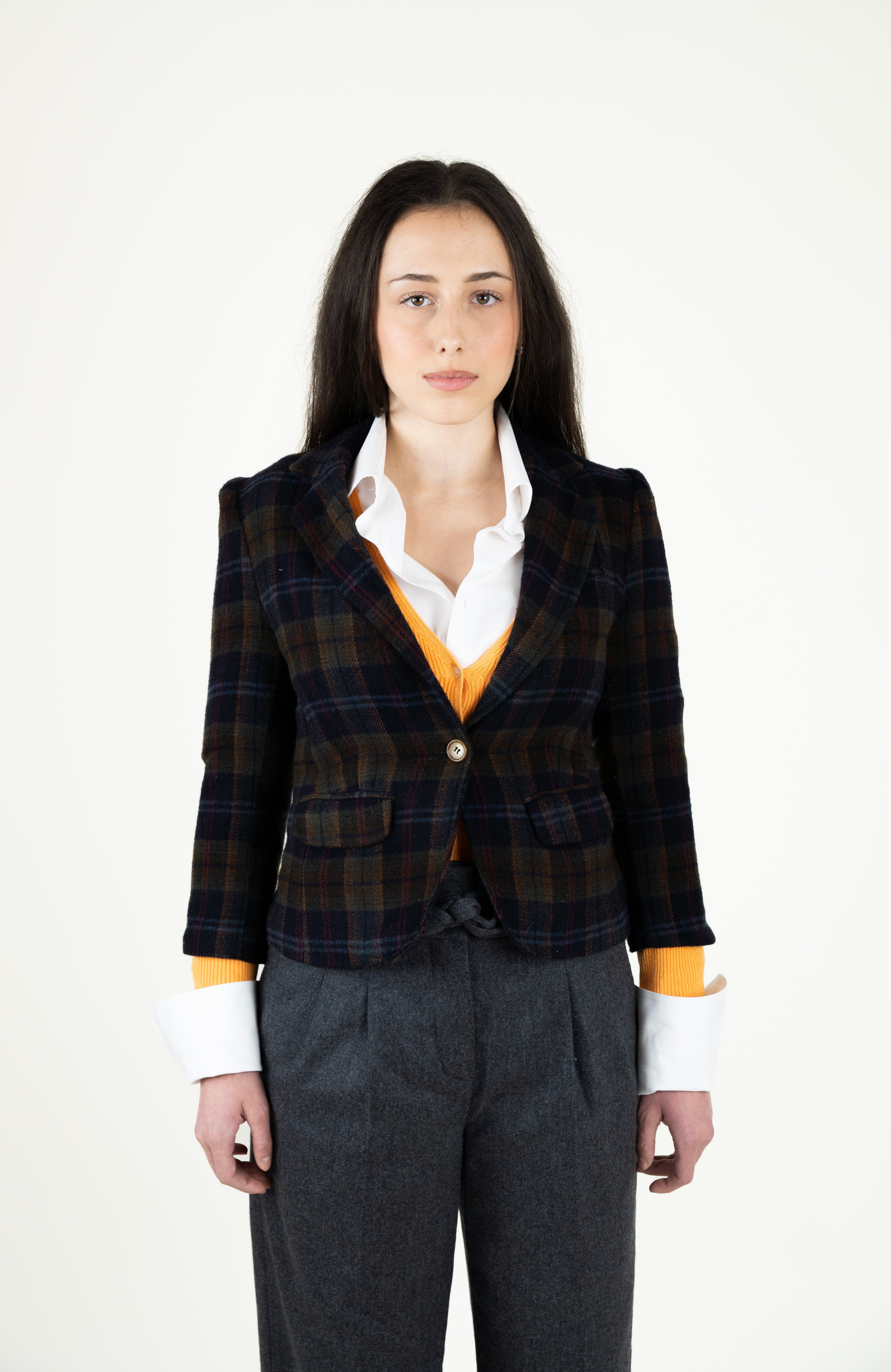 heritage plaid blazer