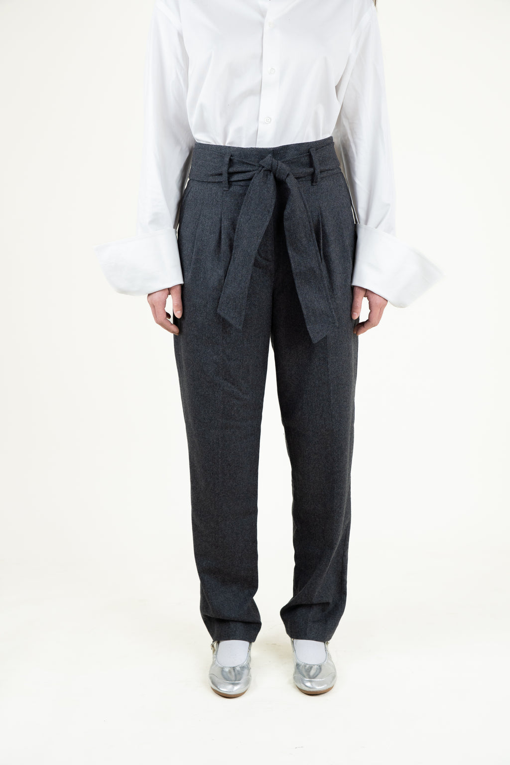bow belt pants