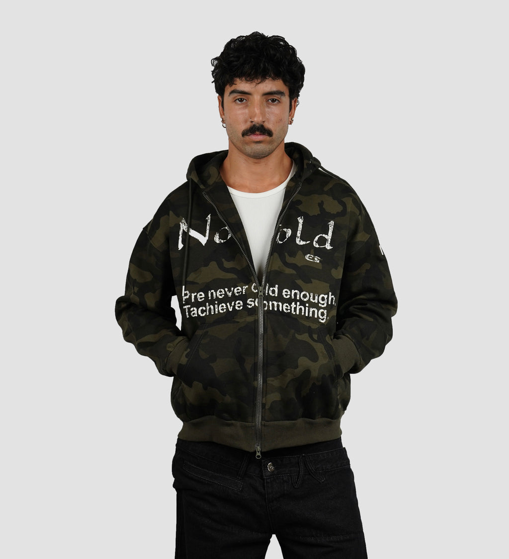 Camo Zip up hoodie