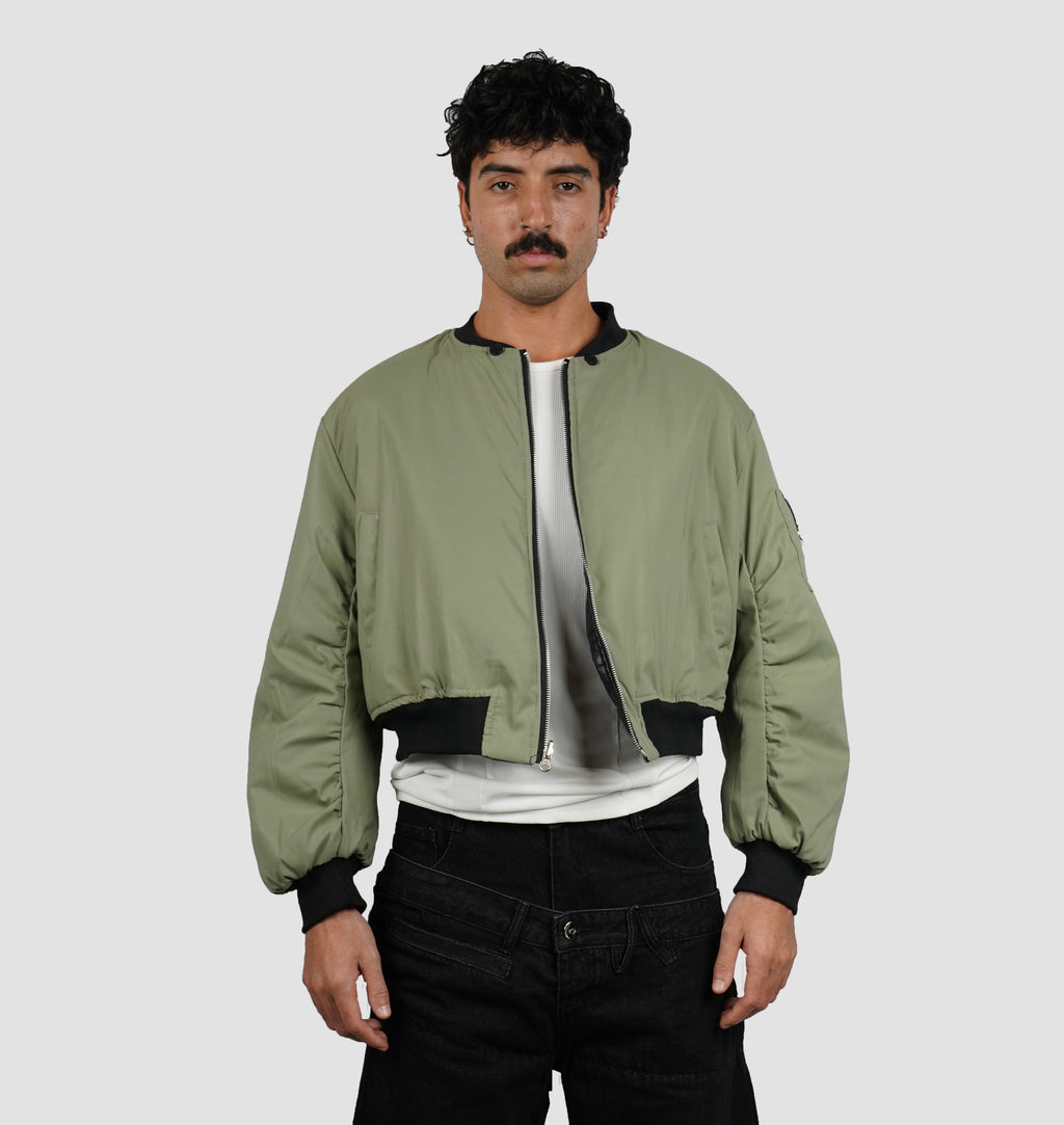 Reversible bomber with detachable hood