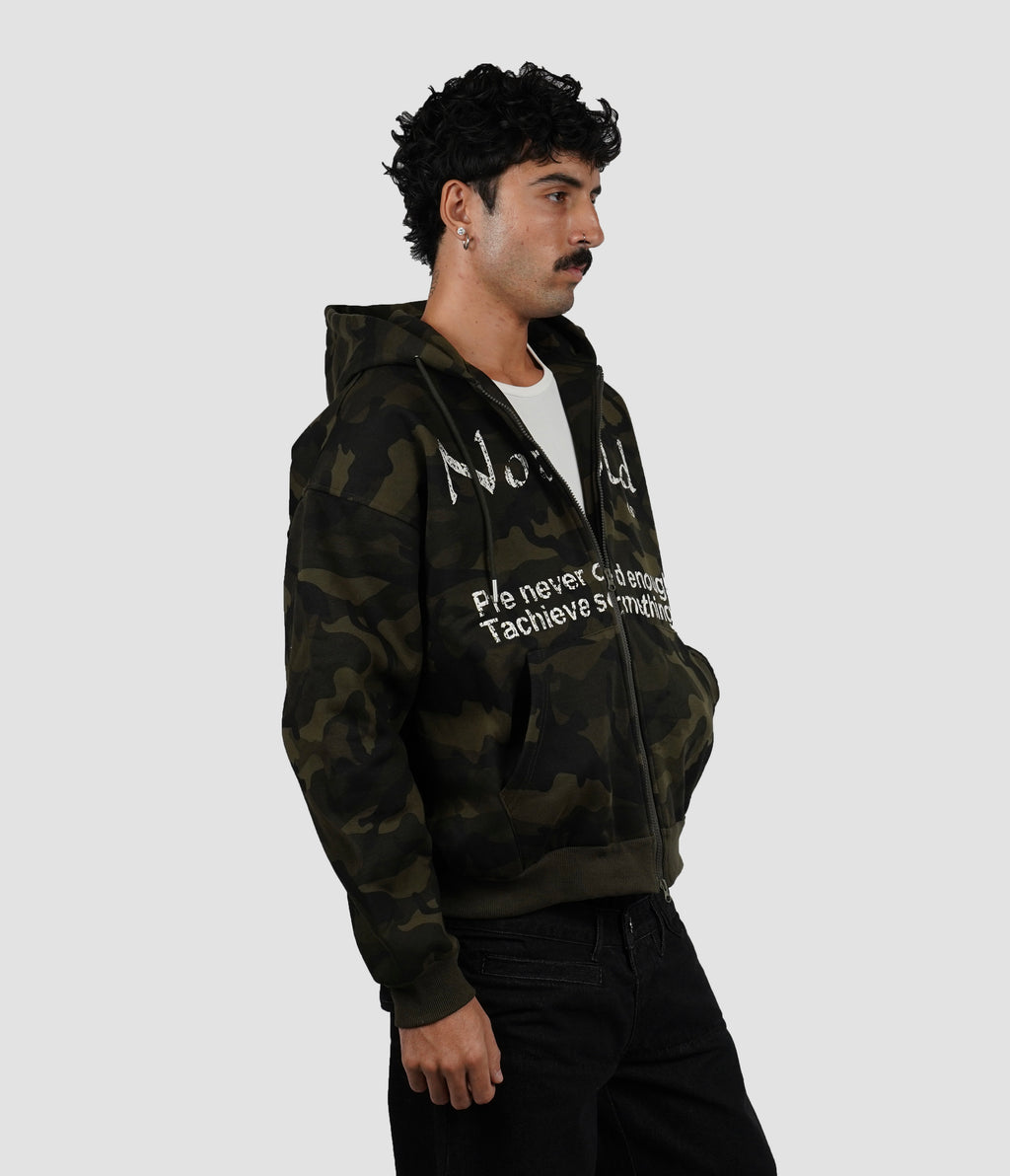Camo Zip up hoodie
