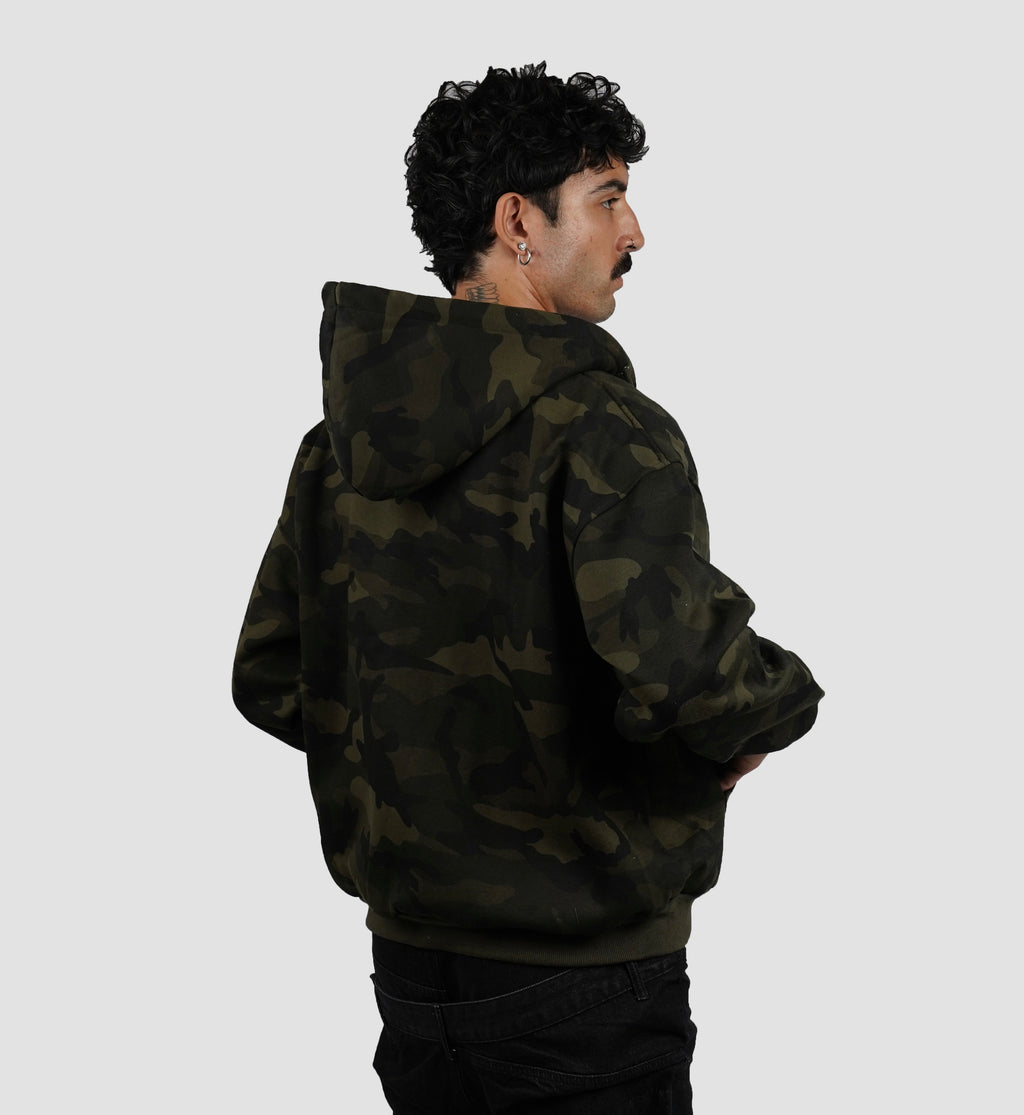 Camo Zip up hoodie
