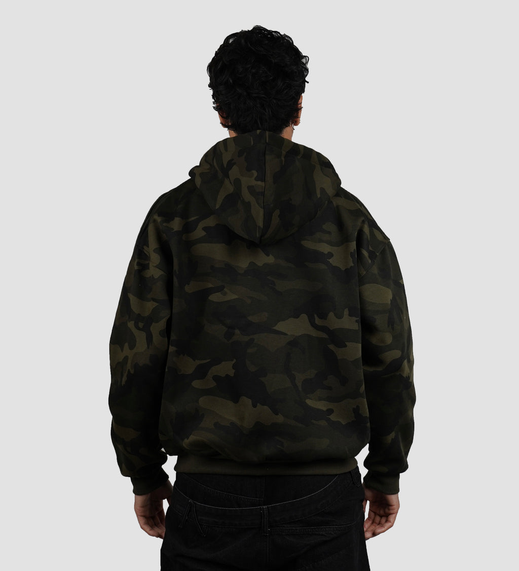 Camo Zip up hoodie