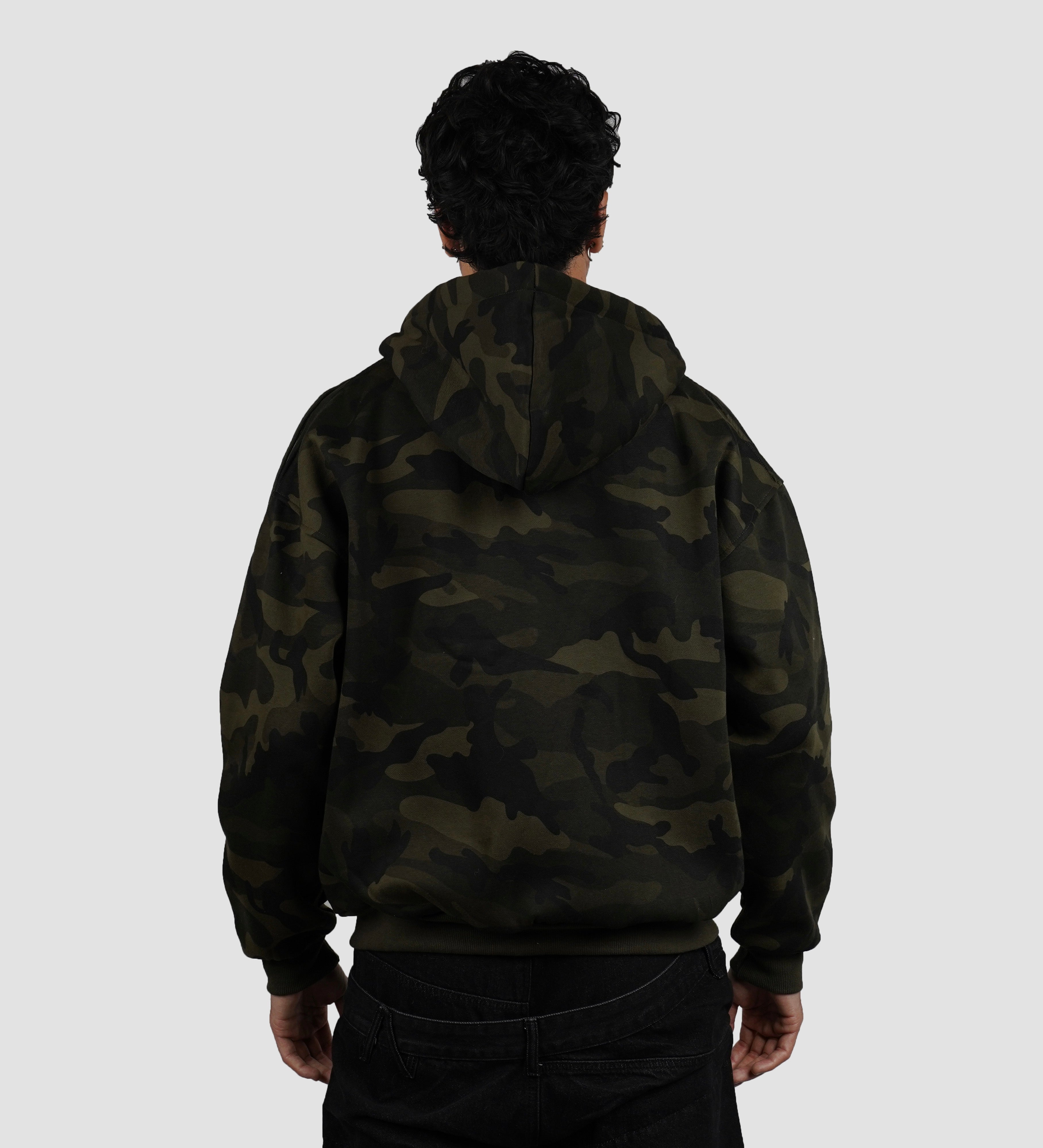 Camo Zip up hoodie