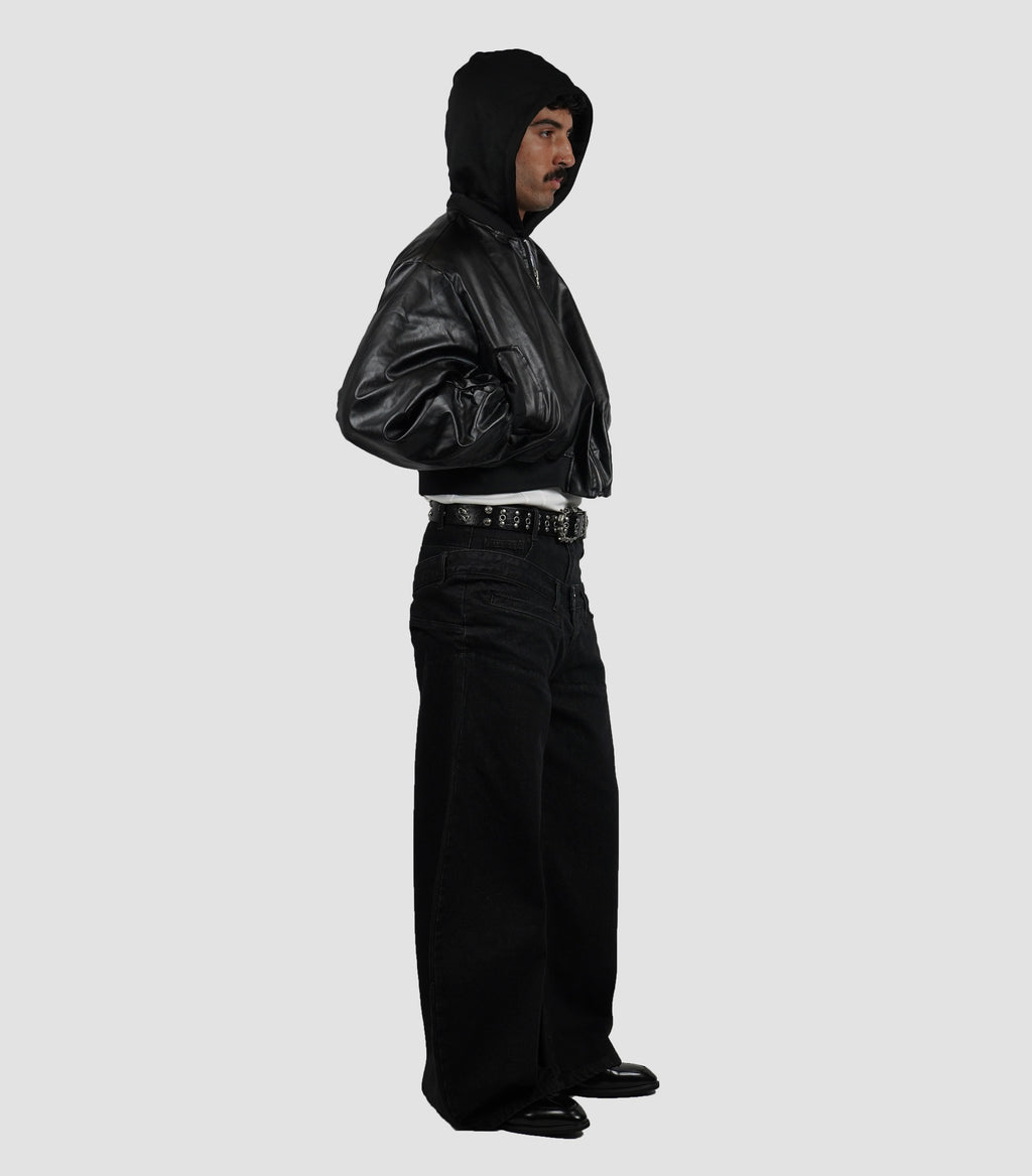 Double waisted wide leg pants