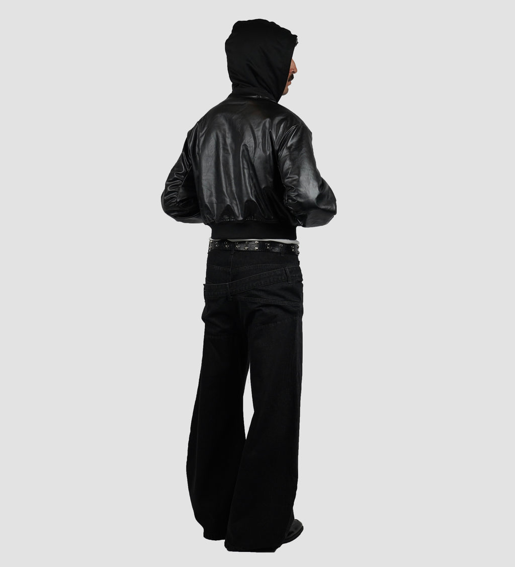 Double waisted wide leg pants