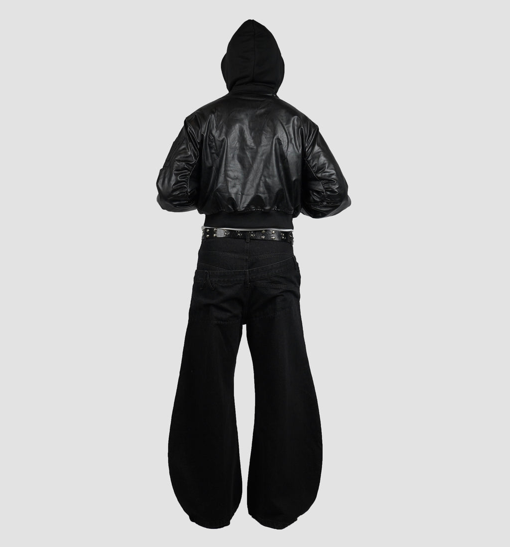 Double waisted wide leg pants