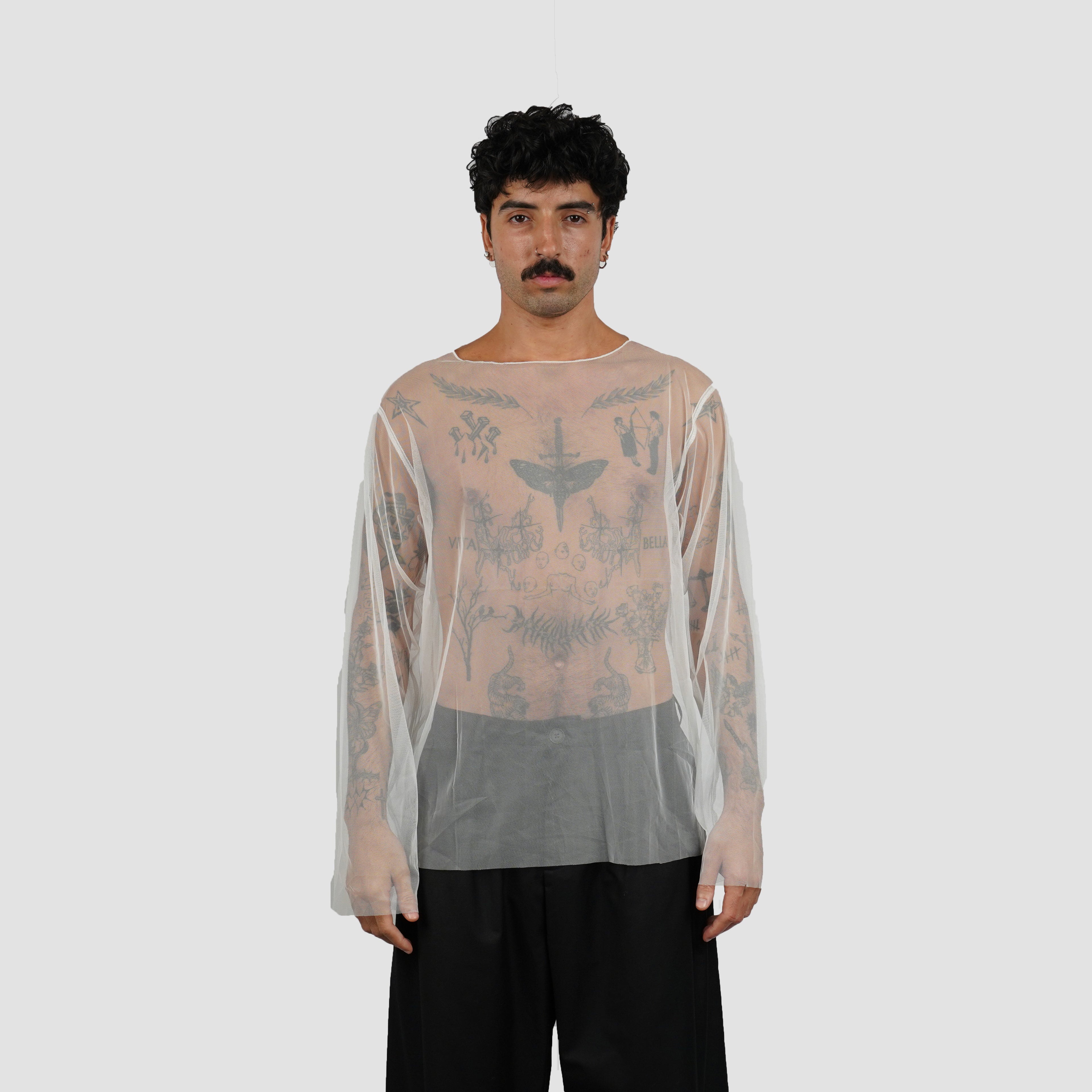 See Through lonsleeve top