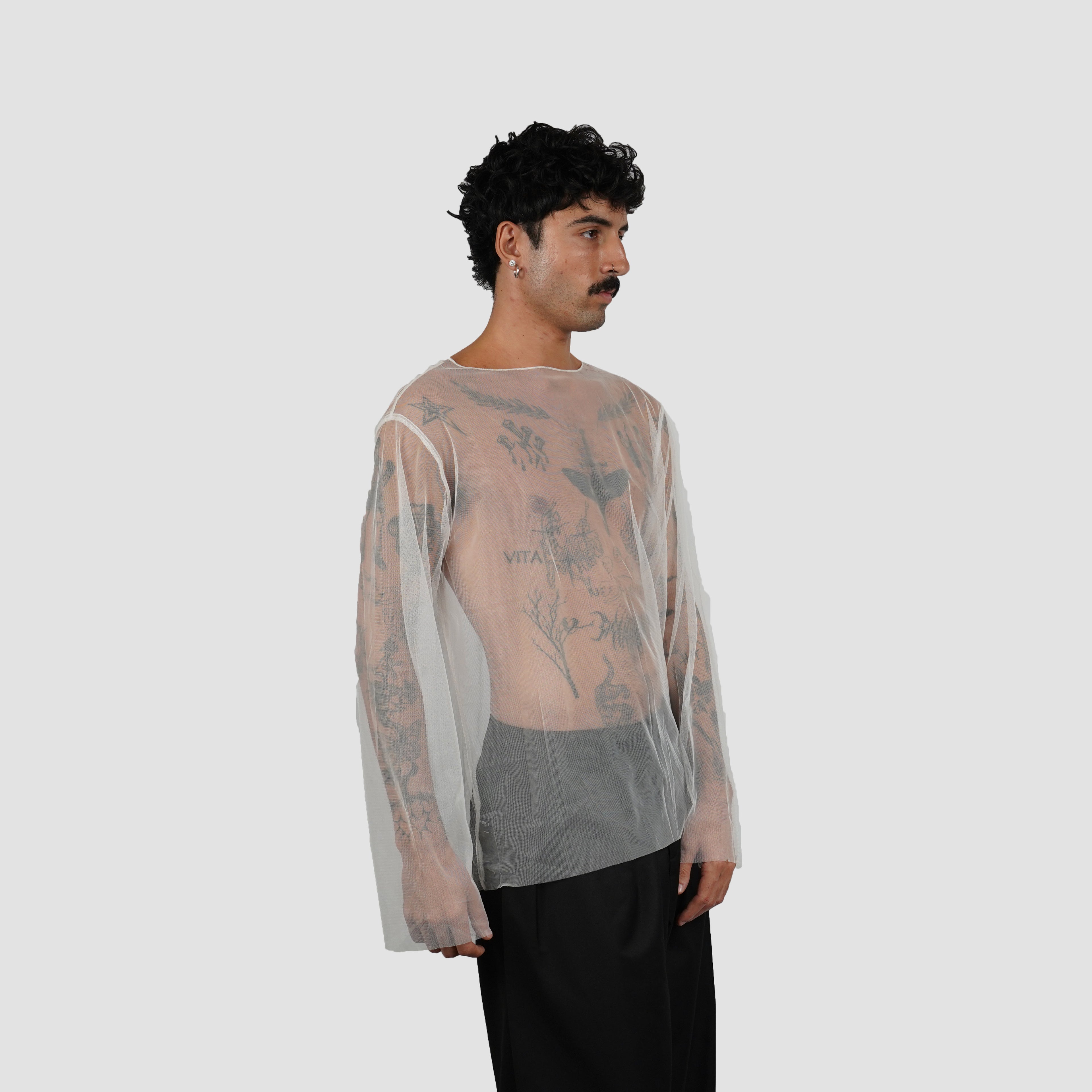 See Through lonsleeve top
