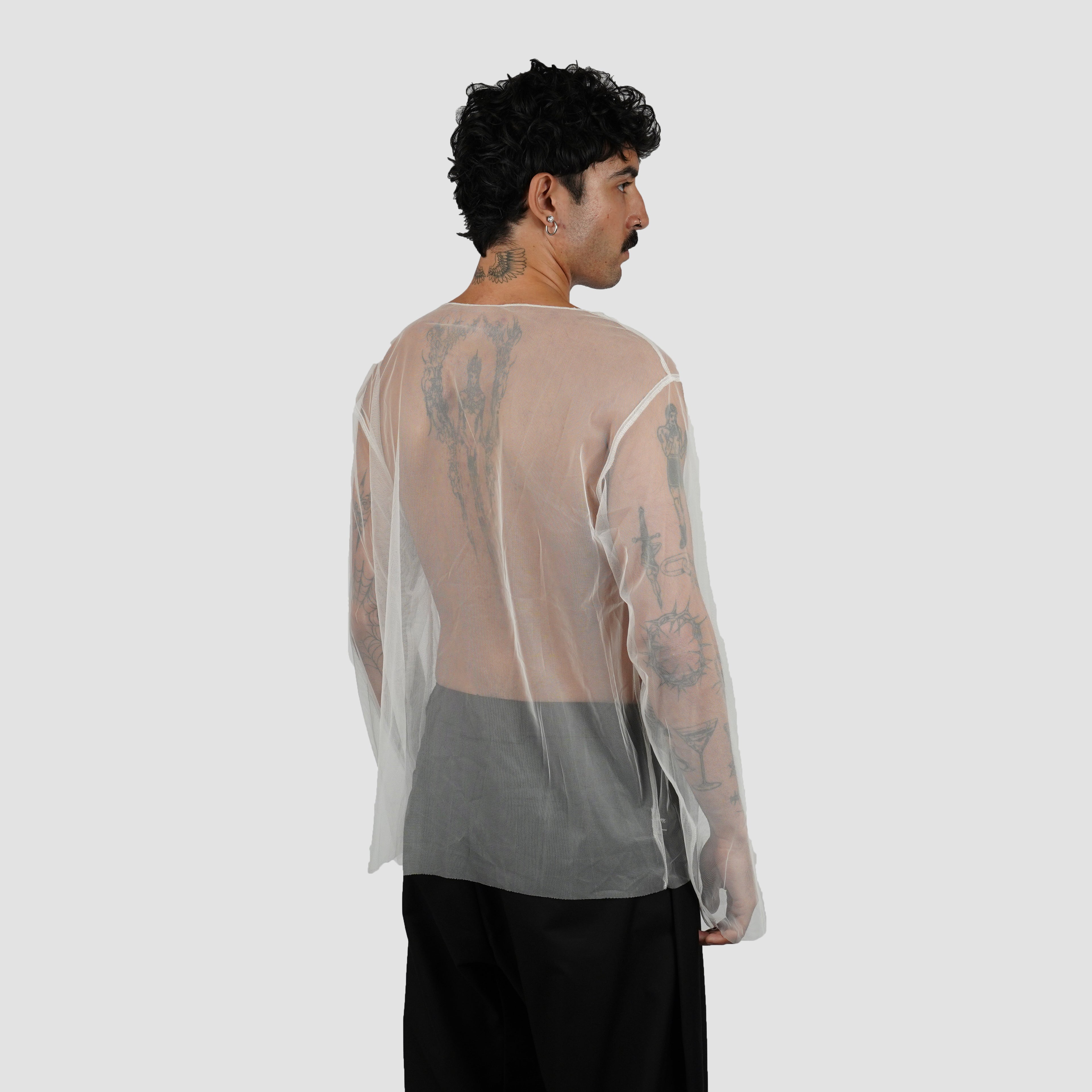 See Through lonsleeve top