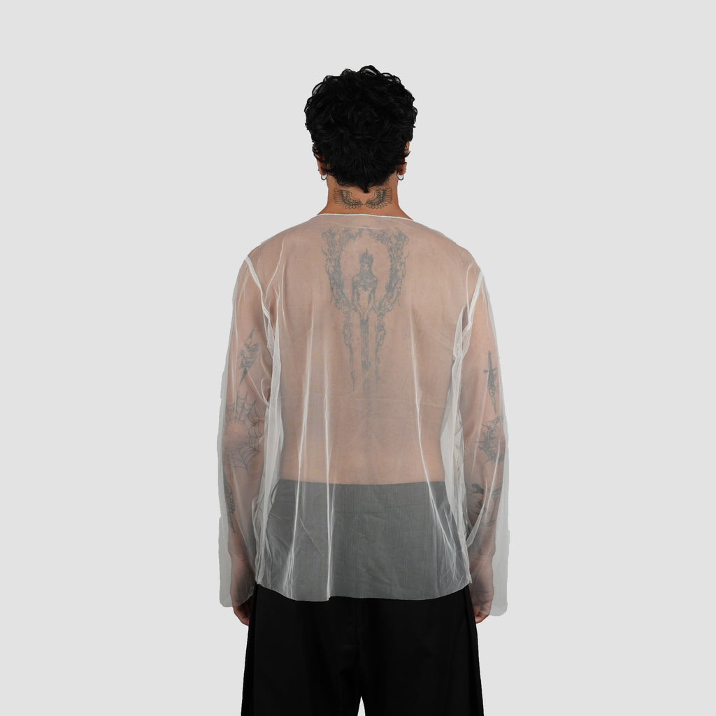 See Through lonsleeve top