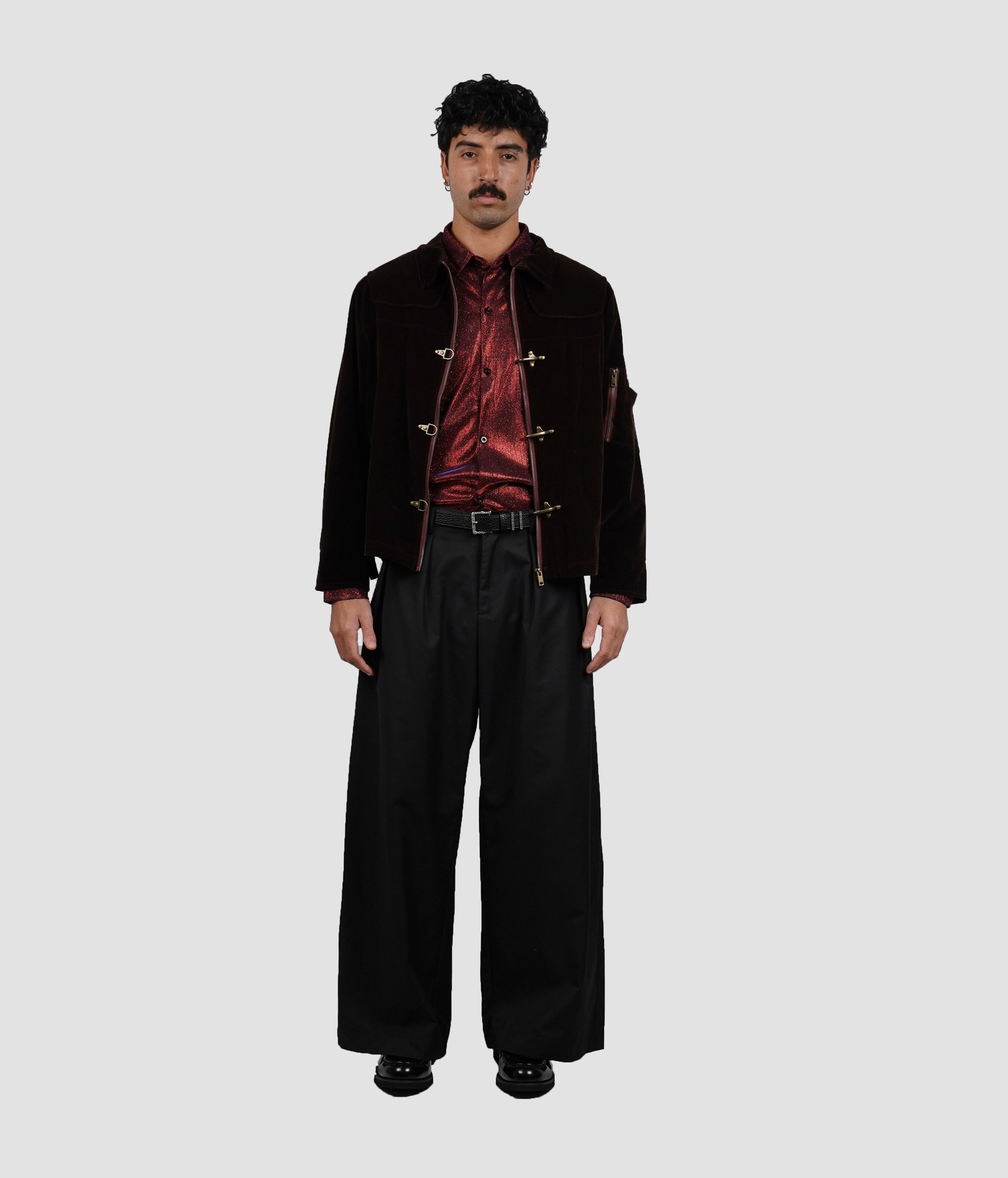 Dark brown suede jacket