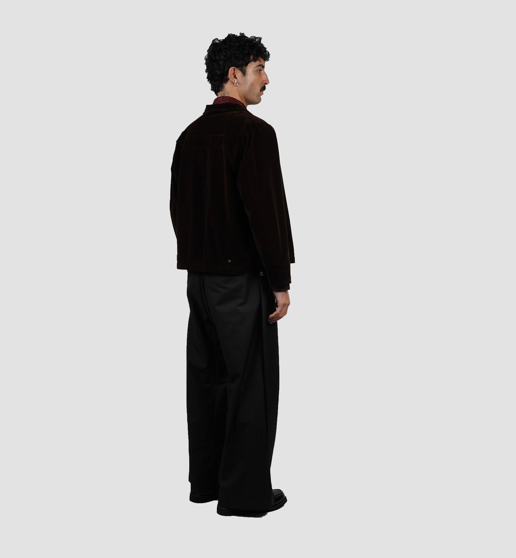 Dark brown suede jacket