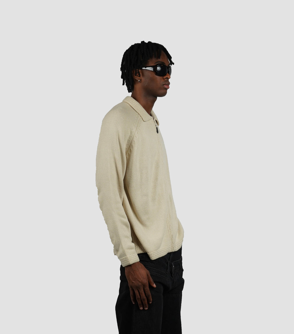 Full zip knit cardigan