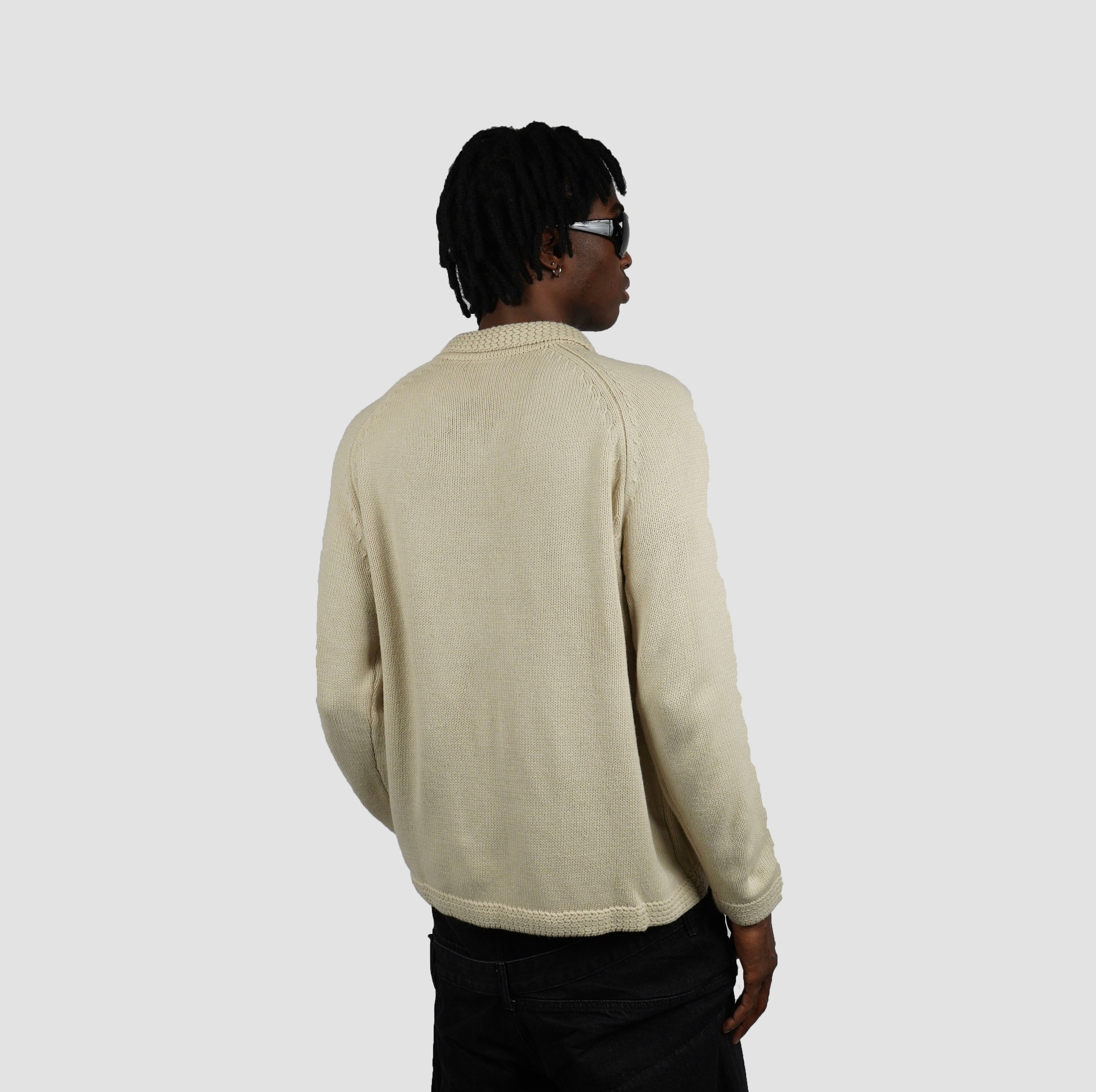 Full zip knit cardigan